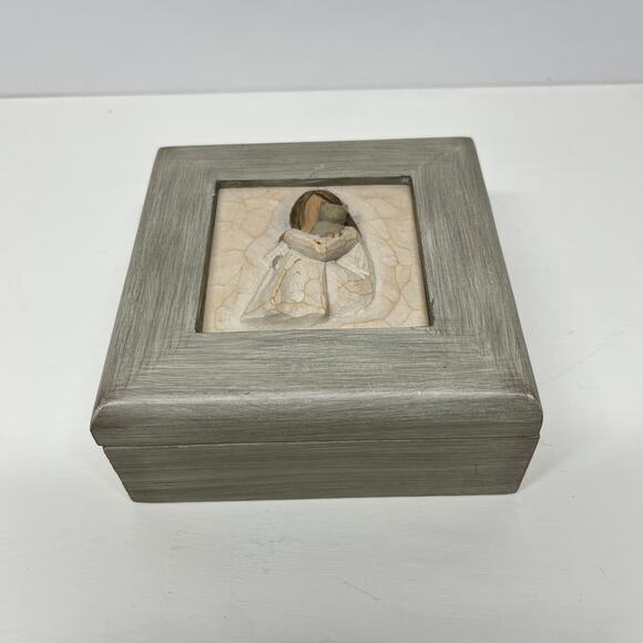 Willow Tree Susan Lordi Comfort Memory Box Cat Embrace - Picture 1 of 6